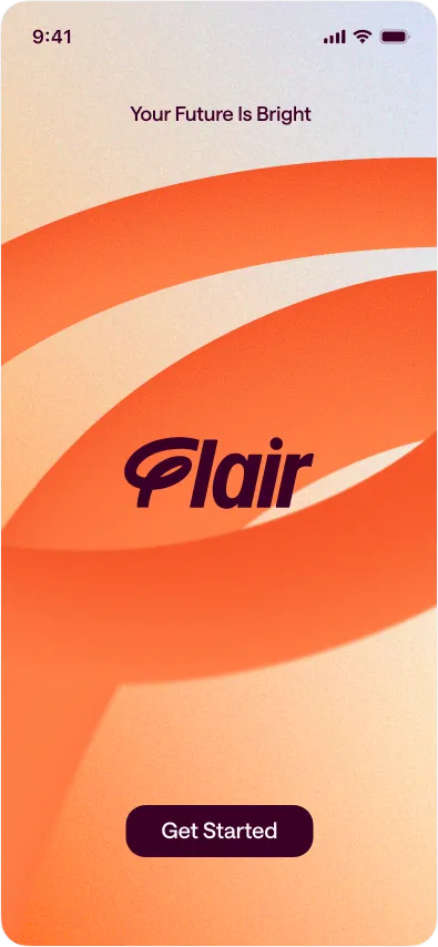 Flair app splash screen